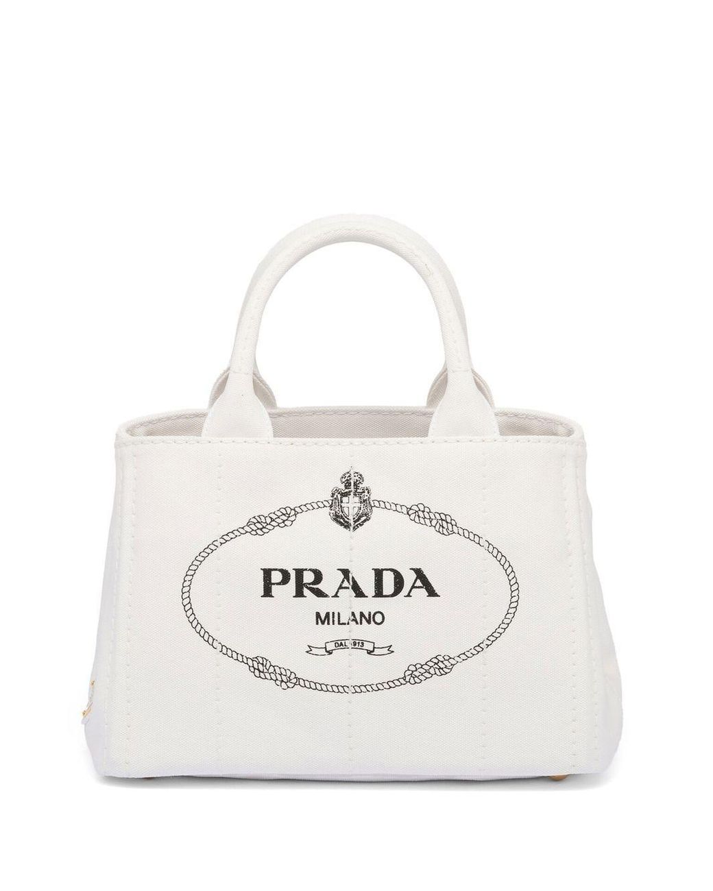Prada, Bags, Prada Milano Saffiano Dal 913 Sm Black Tote Bag