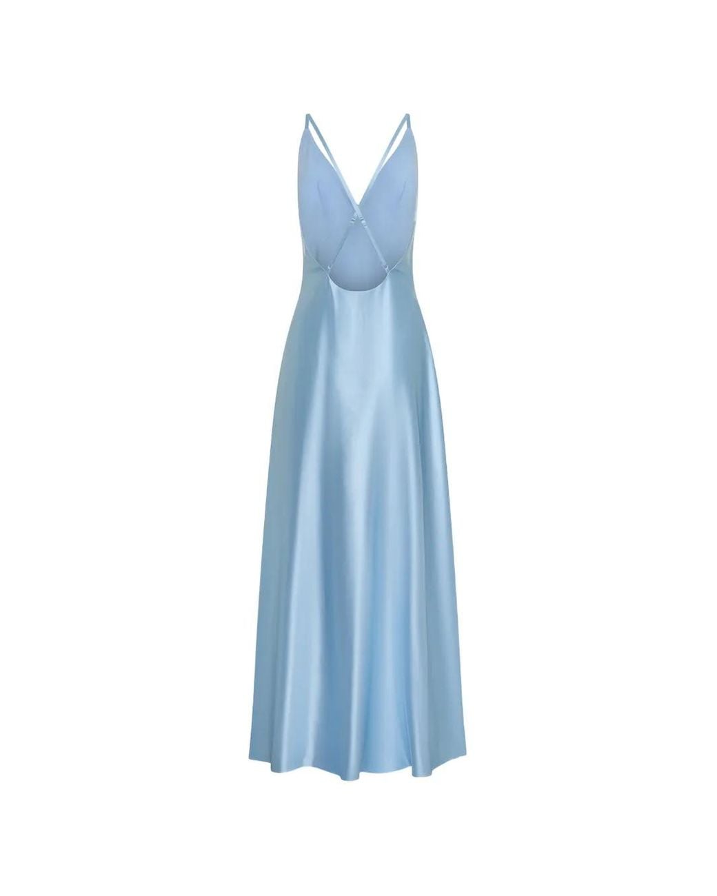 Anna Quan Blue V-Neck Posey Maxi Dress