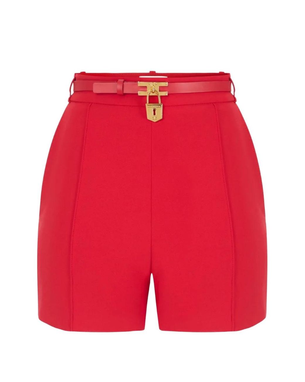 Elisabetta Franchi Red Shorts