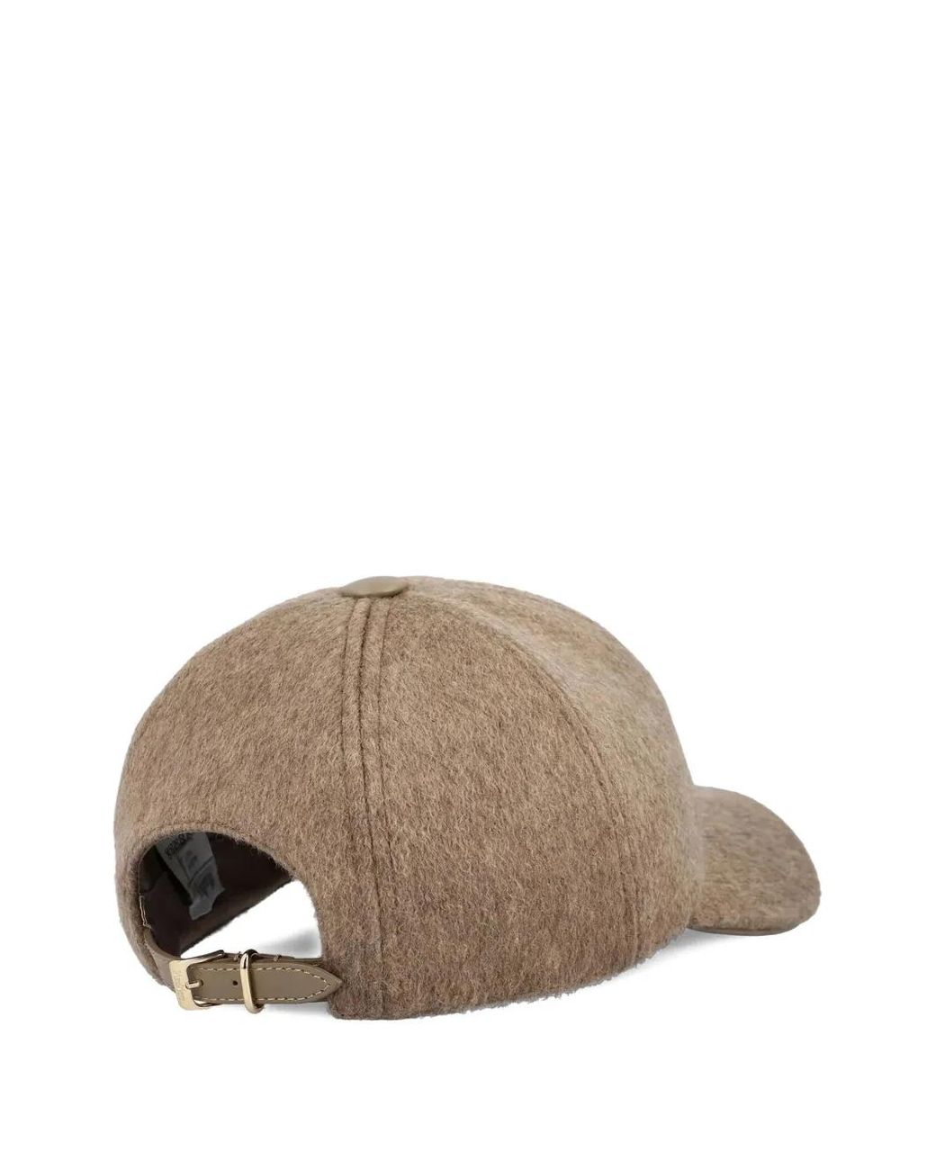 Max Mara Natural Logo-Plaque Cashmere Cap
