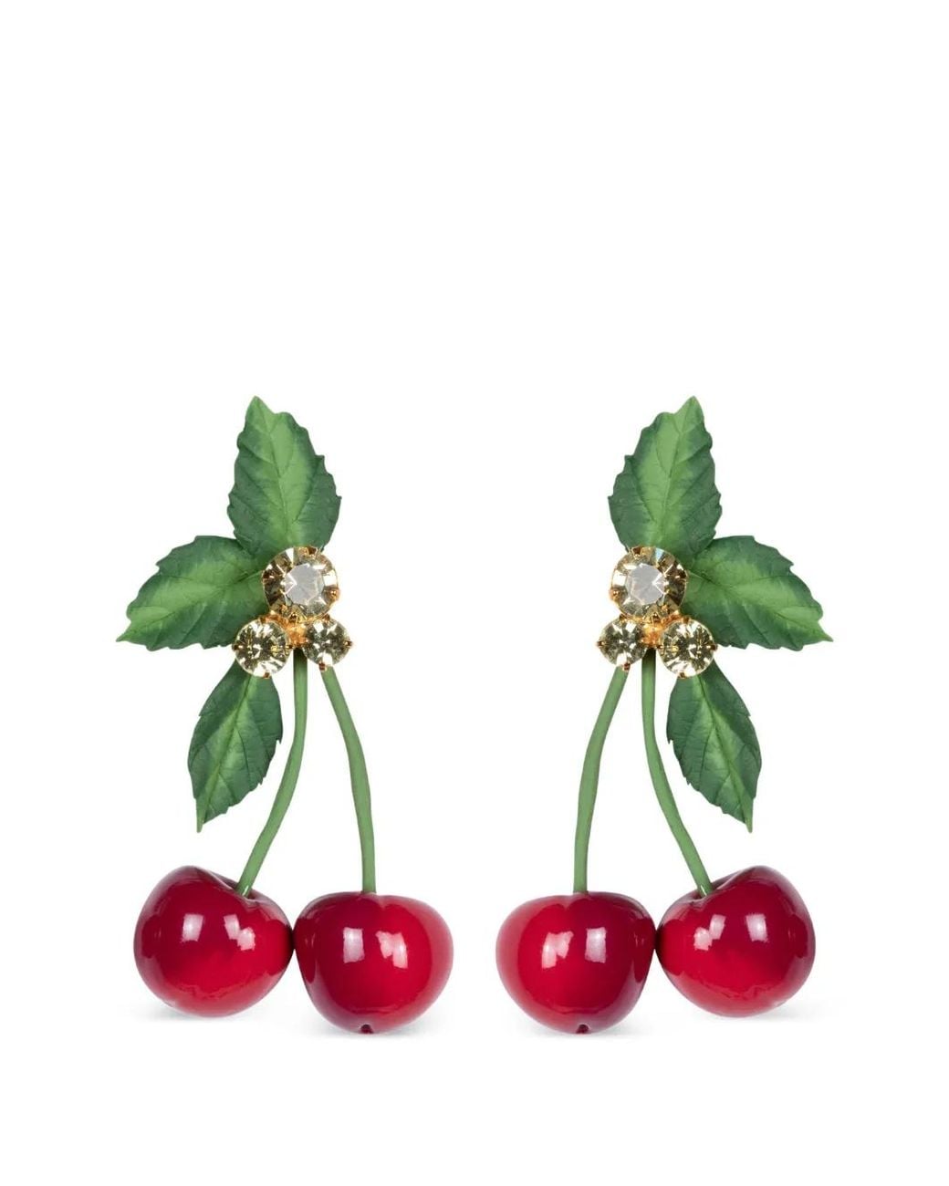 Jennifer Behr Green Maraschino Earrings