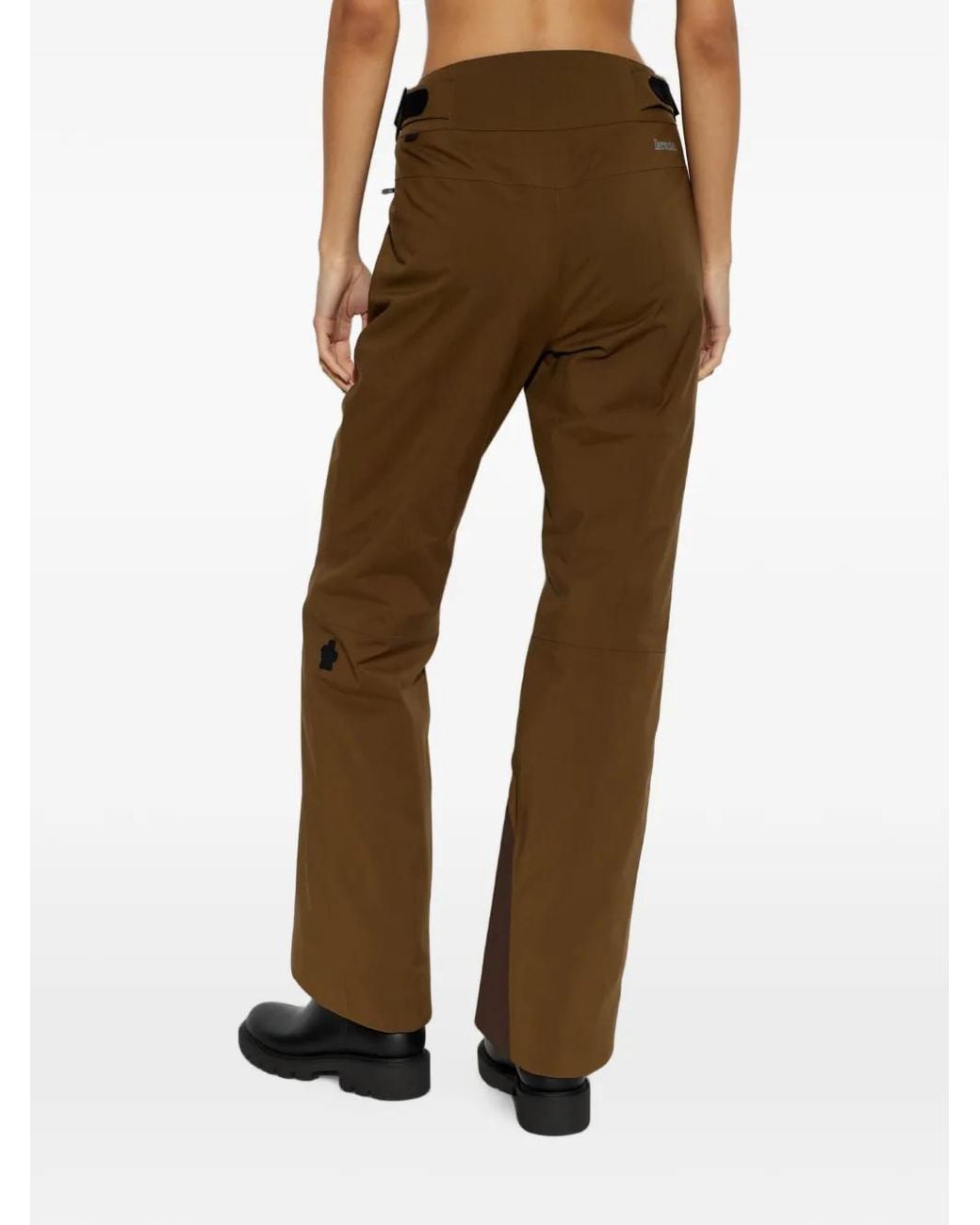 Moncler Brown Skihose Mit Logo-Patch