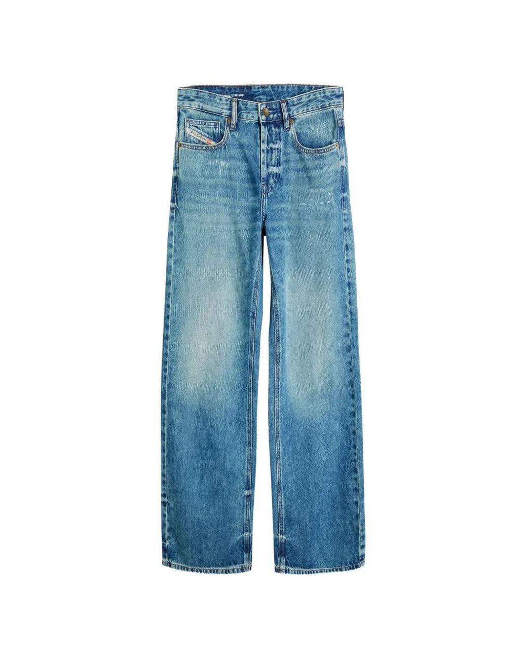DIESEL Blue Relaxed Jeans Regular-Waist 1990 D-Waigee