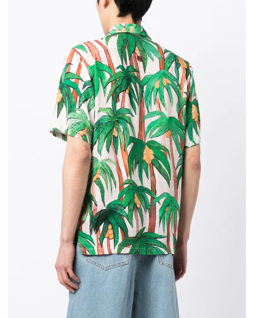 Endless Joy Overhemd Met Palmboomprint in het Green voor heren