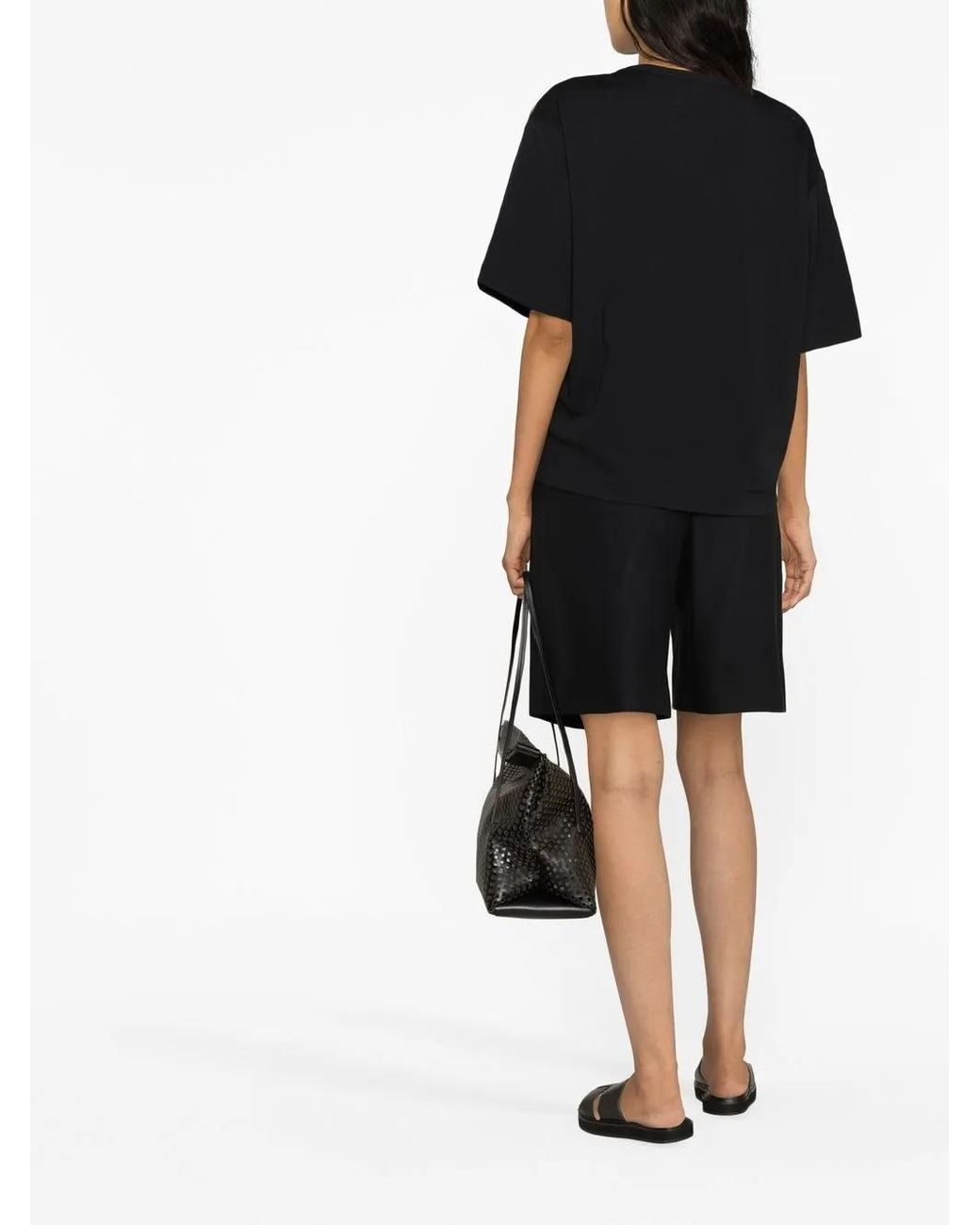 Studio Nicholson Black Lee Short-Sleeved T-Shirt