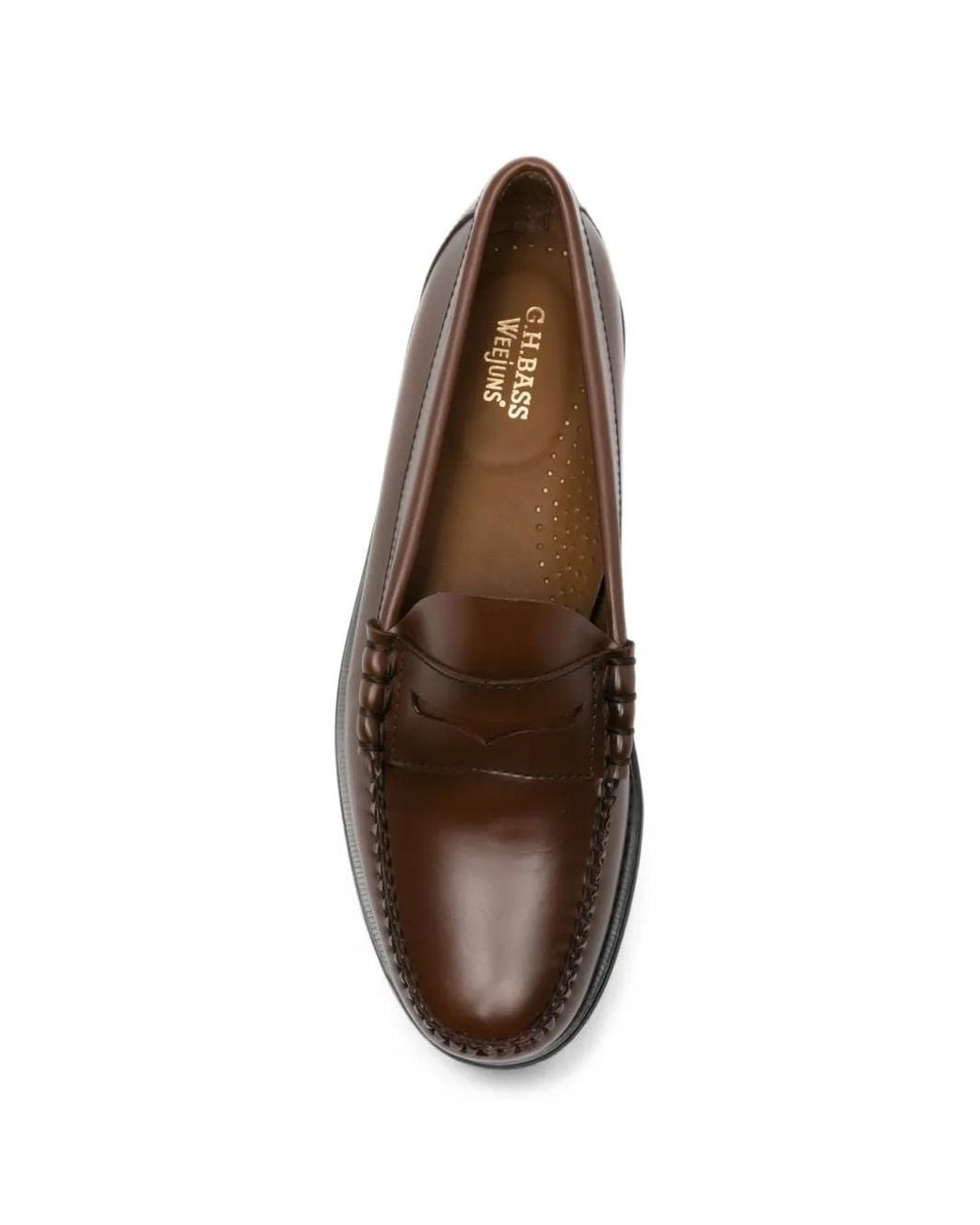 G.H.BASS Brown Weejun Larson Loafers for men