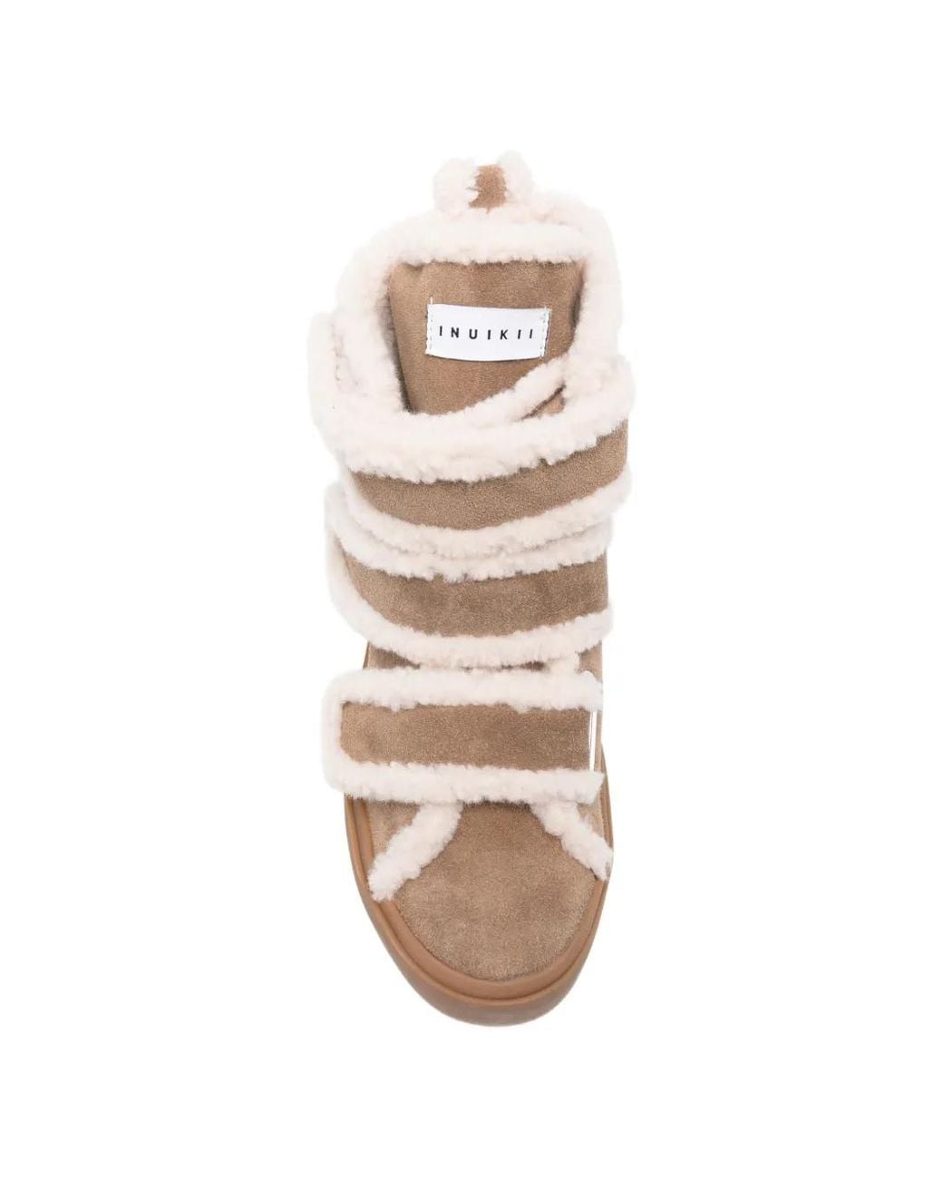 Inuikii Natural Shearling Touch-Strap Ankle Boots