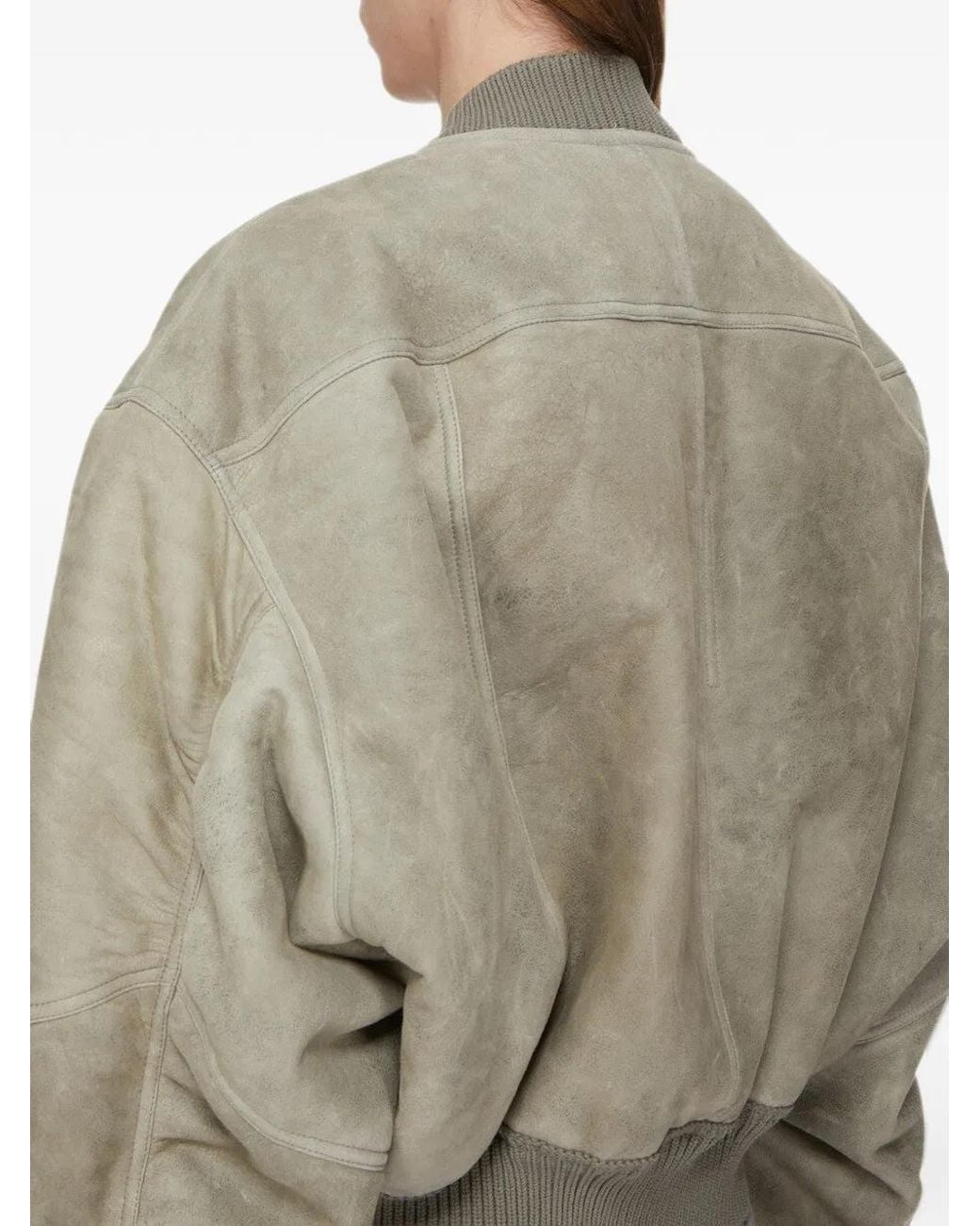 Rick Owens Gray Secchia Flight Jacket for men