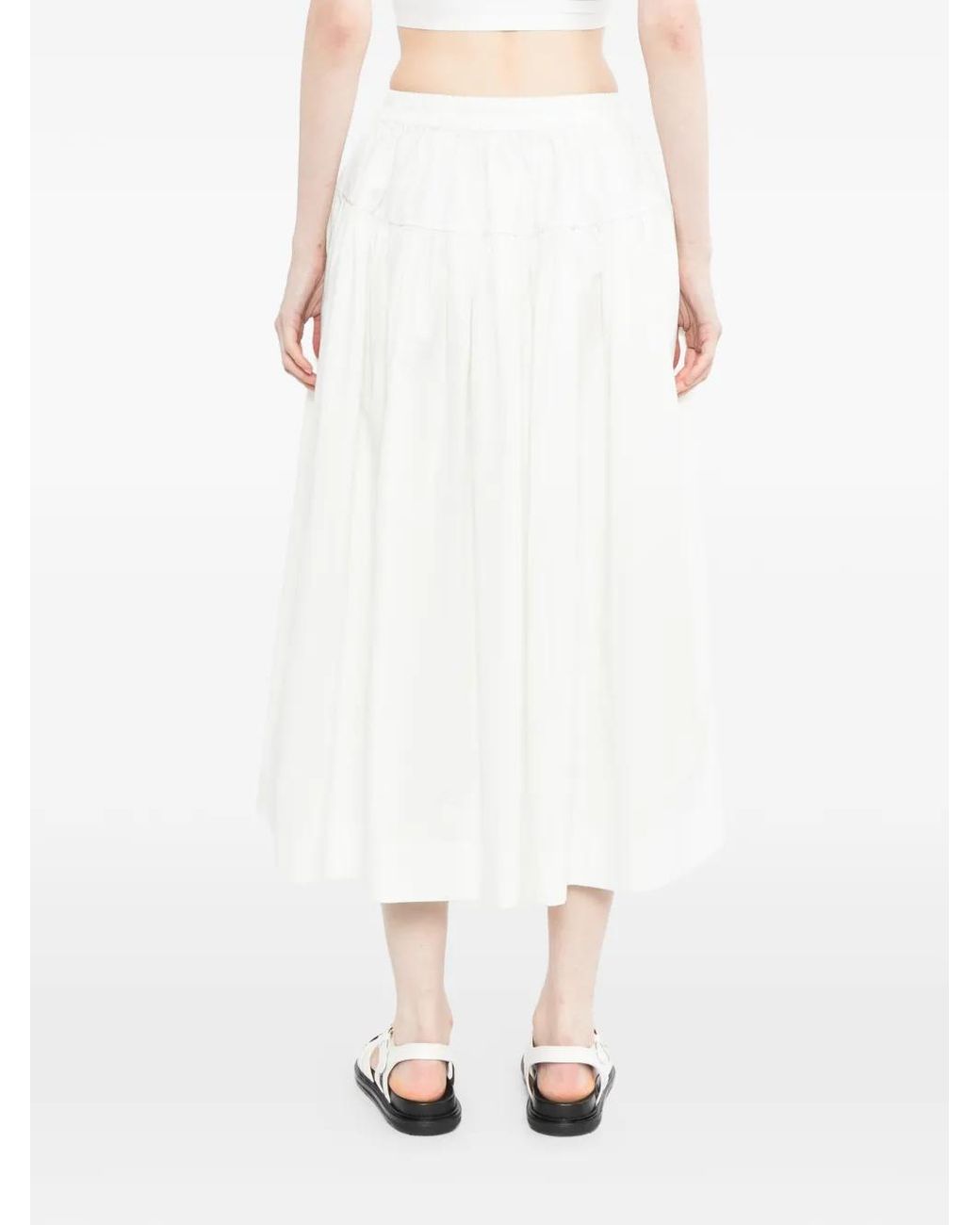Toogood White Dancer Gathered Skirt
