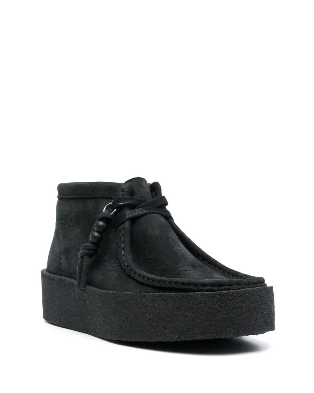 Clarks Black Wallabeecup Bt Shoes