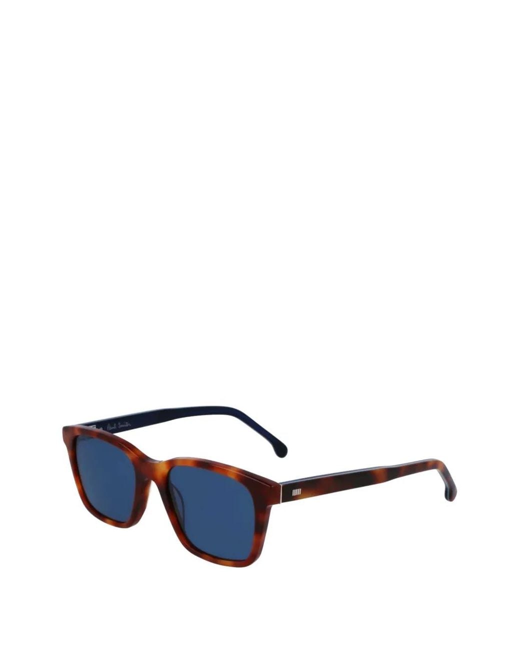 Paul Smith Blue Tortoiseshell-Effect Square-Frame Sunglasses