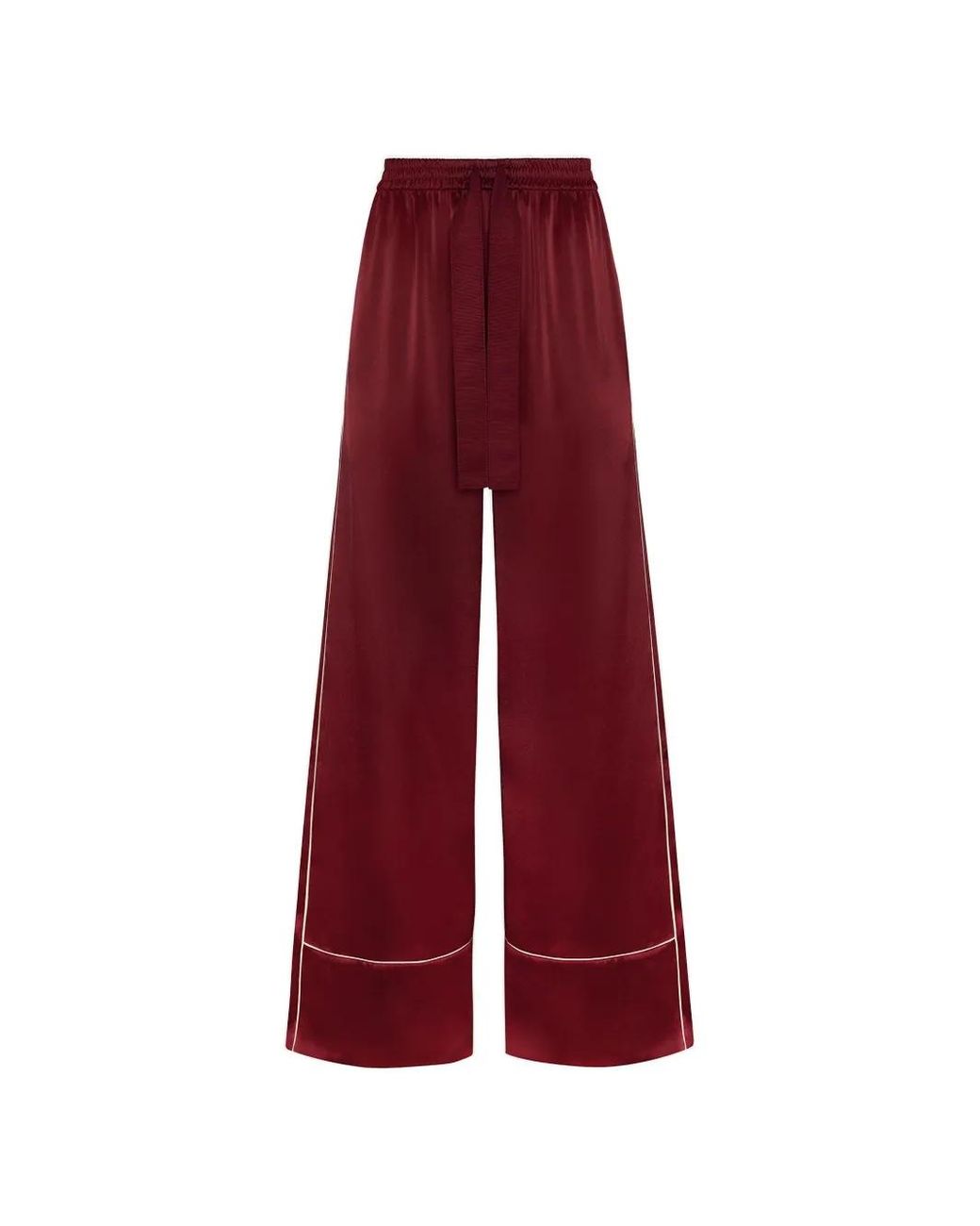 Roksanda Red Pantalon Nael À Détails Passepoilés