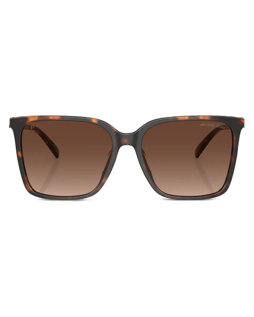 Michael Kors Brown Camberra Square-Frame Sunglasses