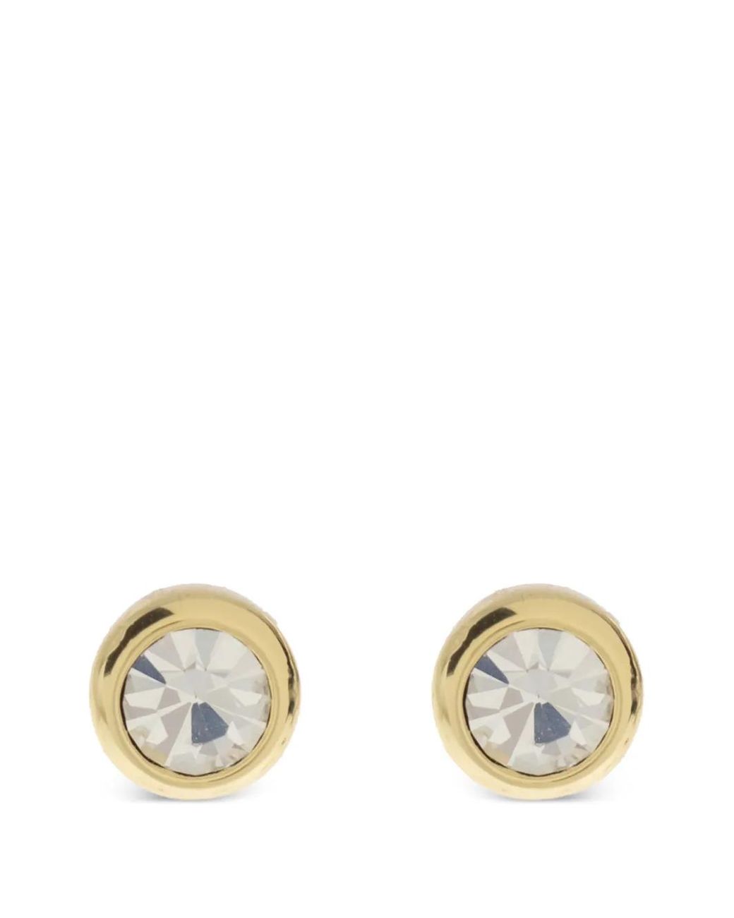 COACH White Crystal-Embellished Necklace And Earrings (Set Of Two)