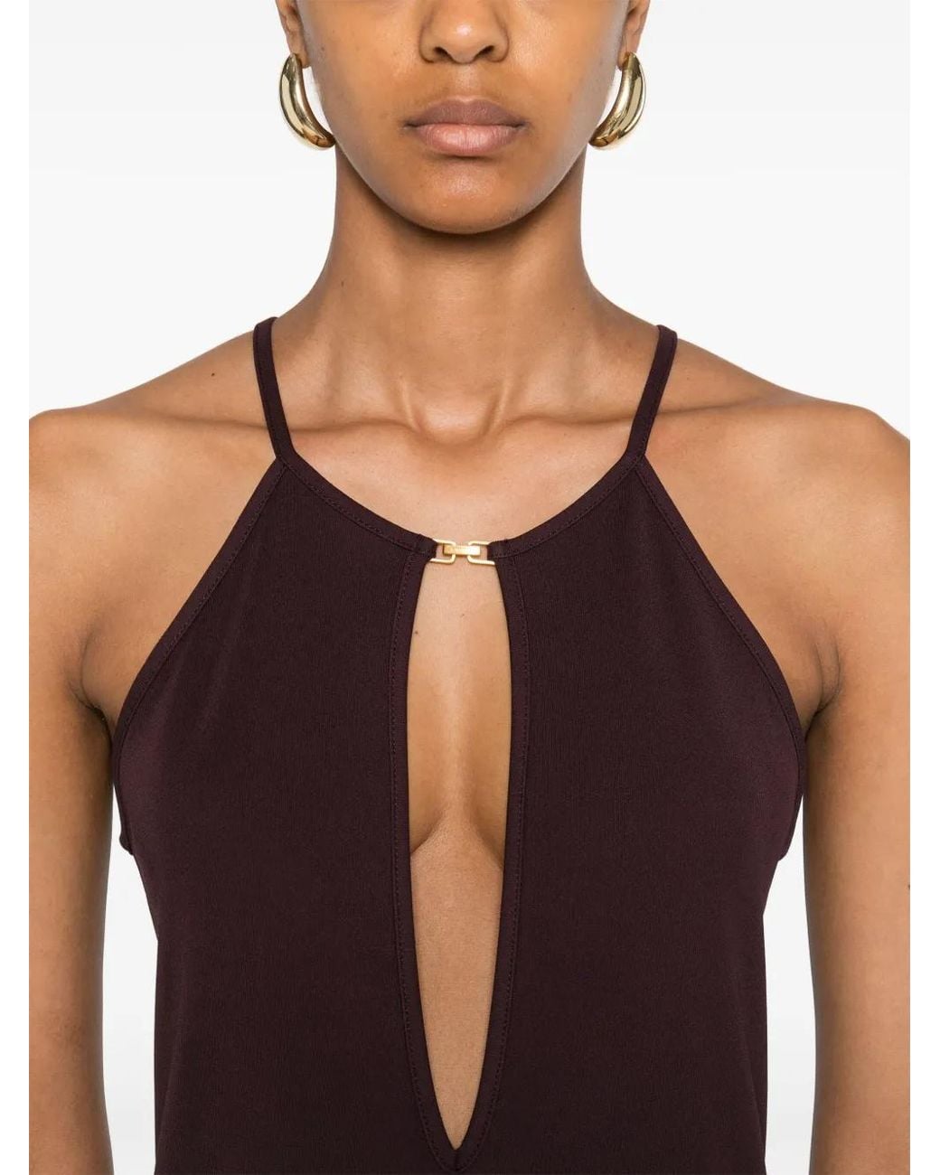 Tom Ford Purple Robe Aus Jersey