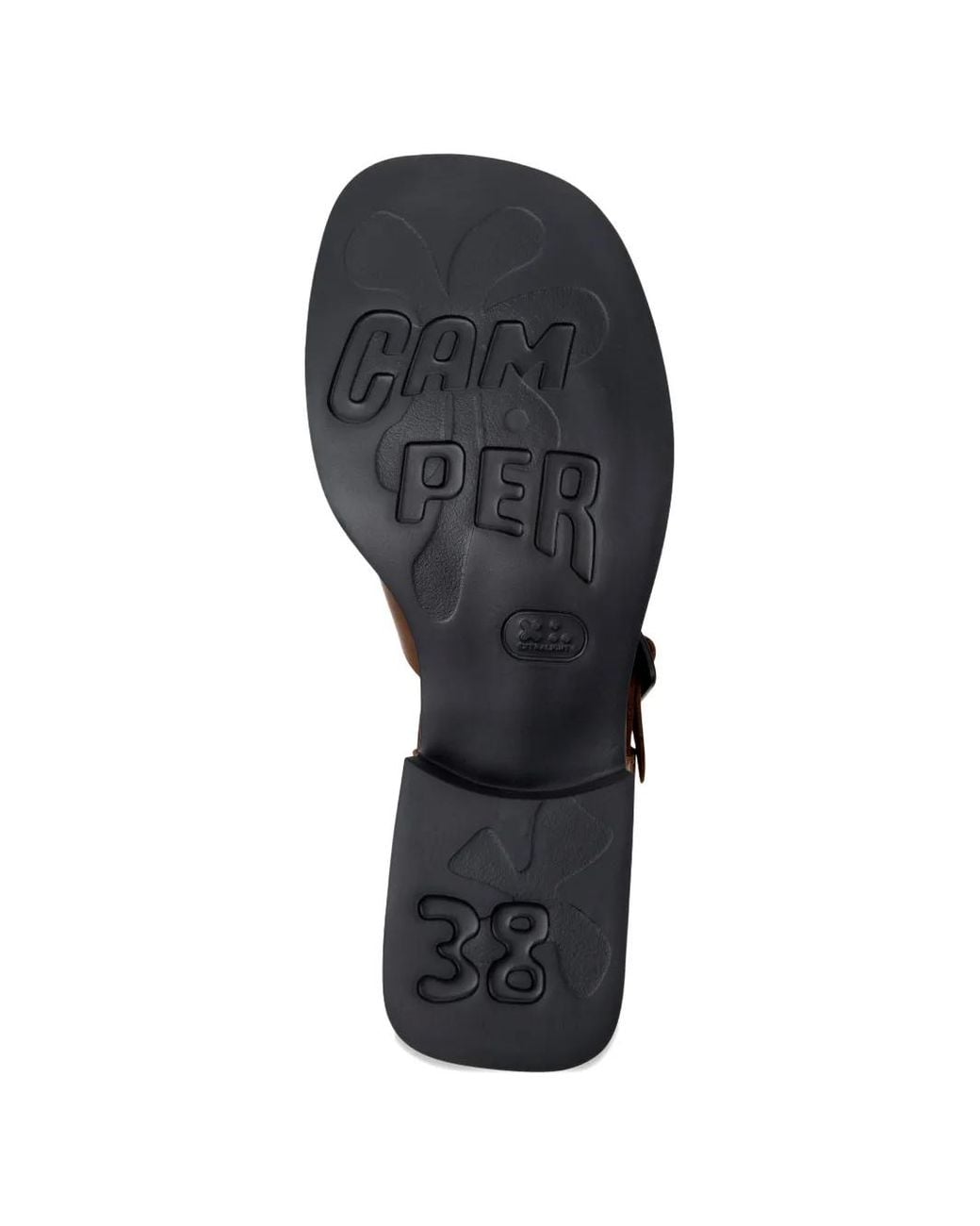Camper Brown Dana Buckled Sandals