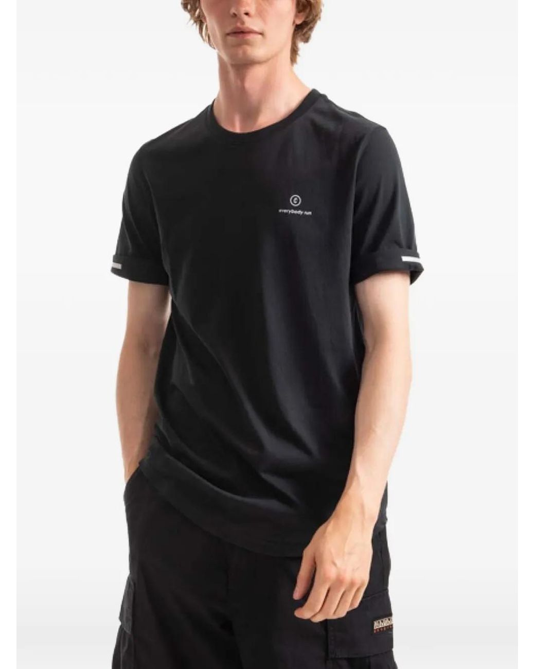 Ciele Athletics Black Logo-Print Crew-Neck T-Shirt for men