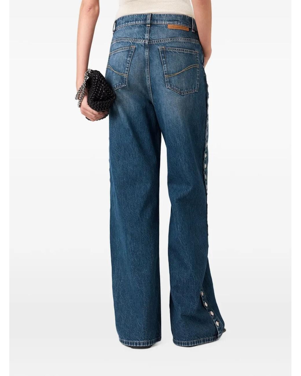 Stella McCartney Blue Wide-Leg Denim Jeans