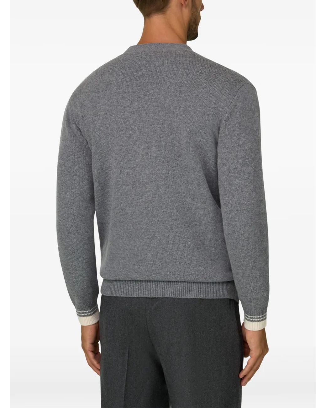 Boggi Gray Cardigan for men