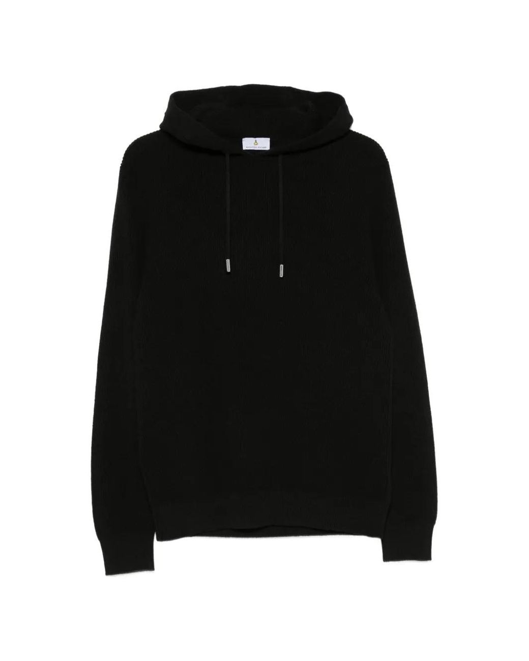 Magazzino Ricambi Black Drawstring Hoodie for men