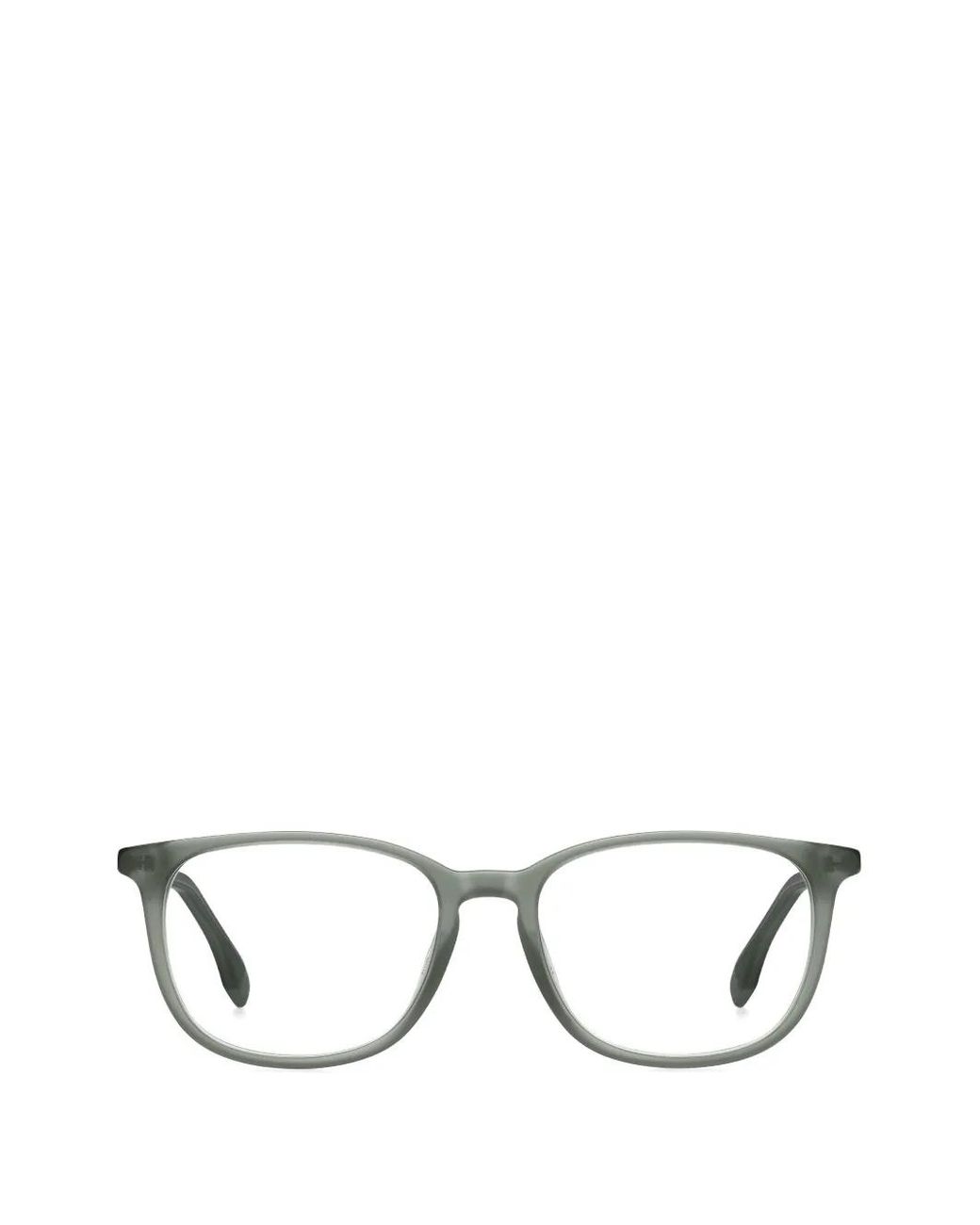 Boss White Square-Frame Glasses