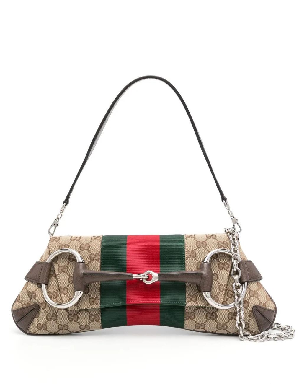 GUCCI ホースビット チェーンバッグ Gucci ホースビット チェーン ショルダーバッグ M レッド | Lyst