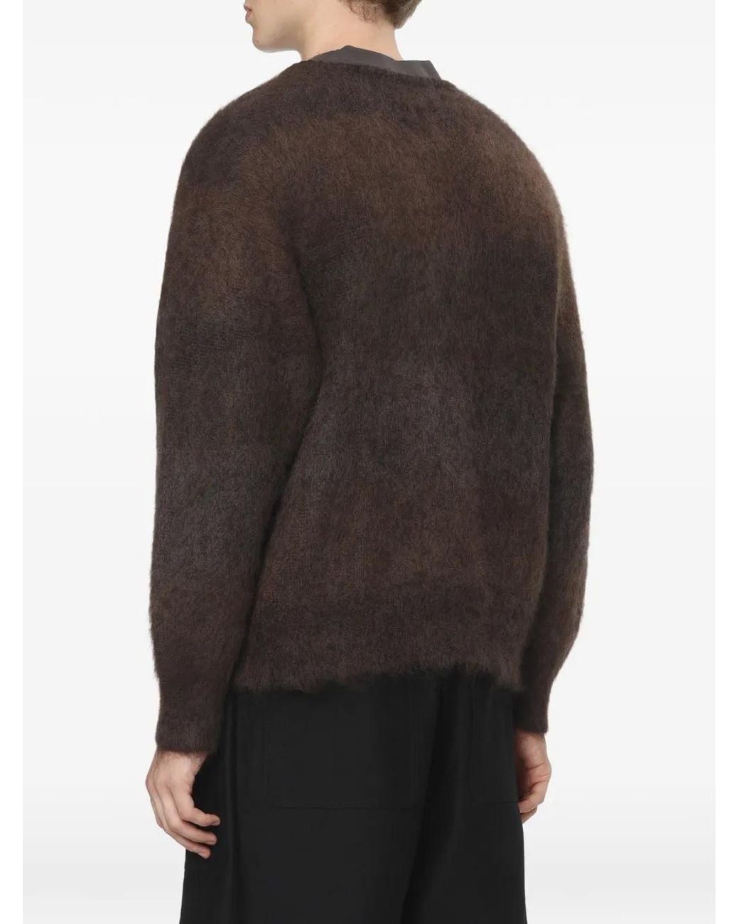 Comme des Garçons Brown Mohair-Blend Brushed Cardigan for men