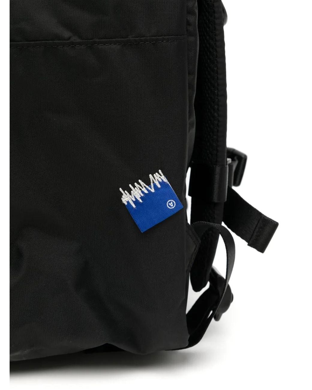 Adererror Black Significant Tag Backpack for men