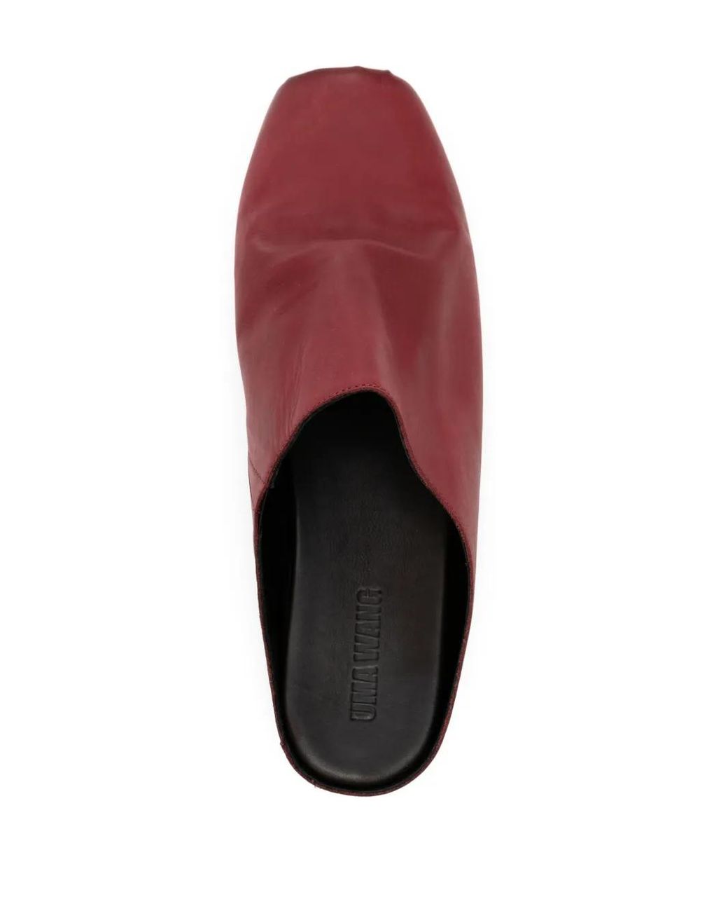Uma Wang Slipper Mit Eckiger Kappe in Red für Herren