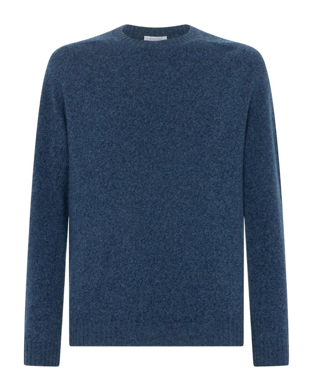 Boglioli Blue Crew-Neck Sweater for men