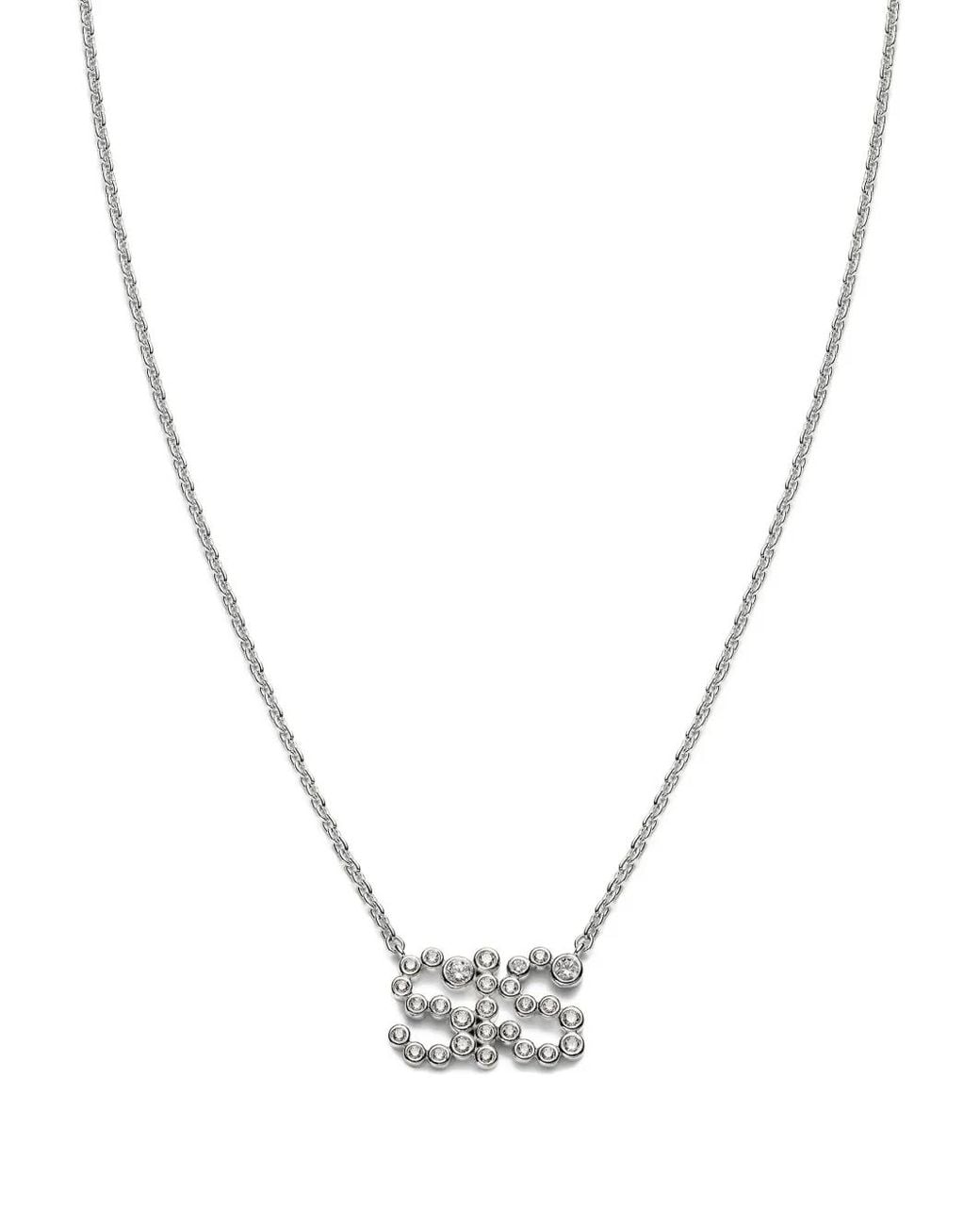 Maria Black Metallic Sis Collet Necklace