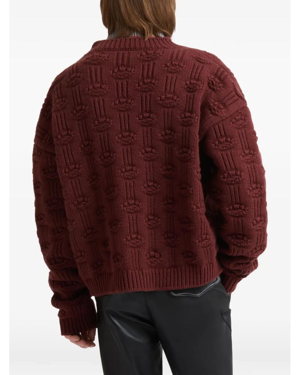 Marni Purple Fisherman Wool-Cashmere Cardigan for men