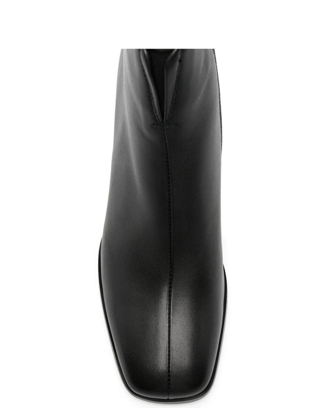 Linda Baumann Black Square-Toe Boots