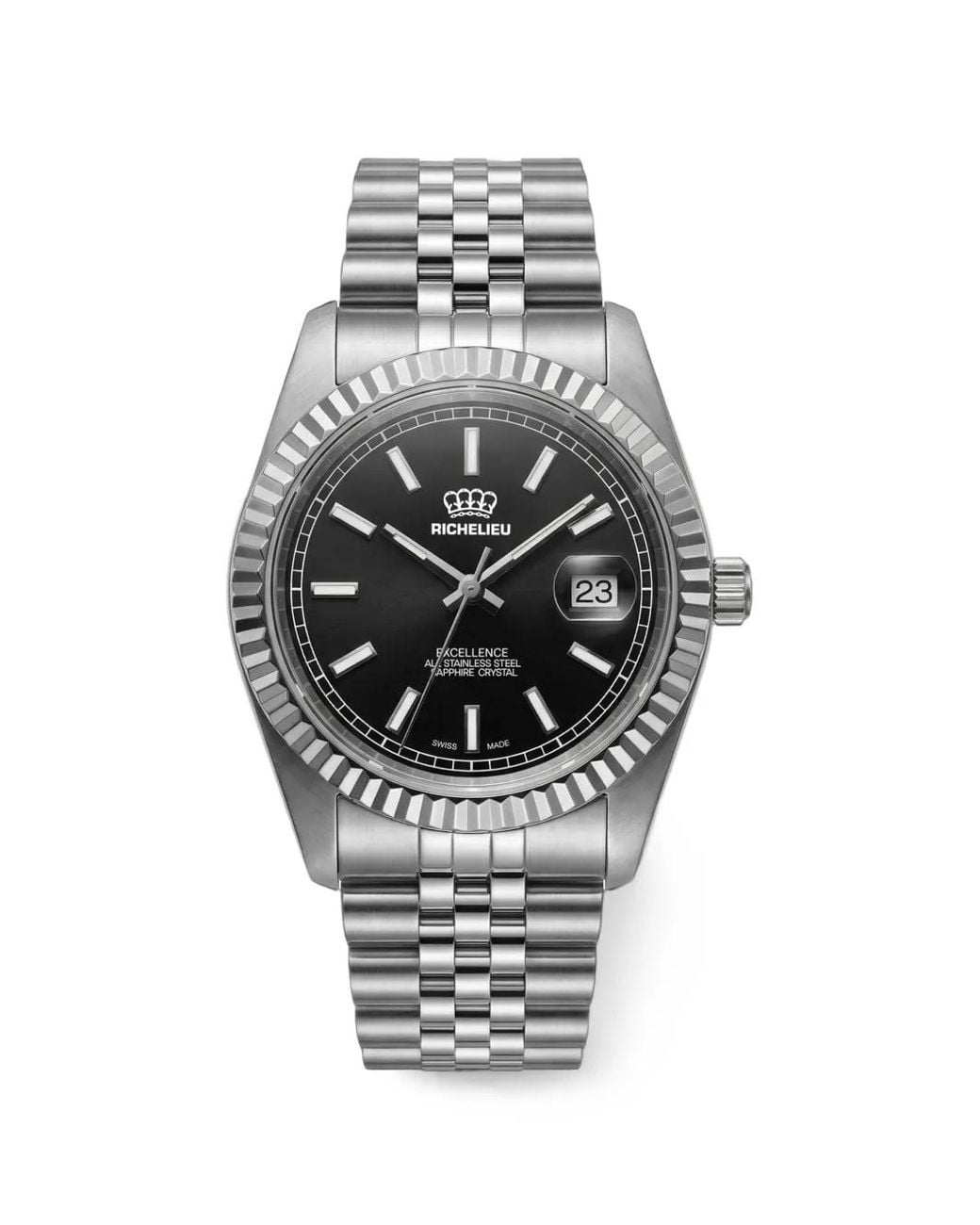 Richelieu Swiss Gray Excellence Date 41Mm Watch for men