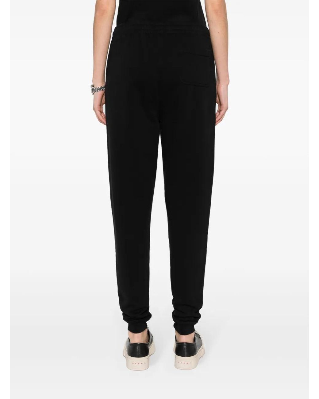 Maison Kitsuné Straight Trainingsbroek Met Vossenpatch in het Black