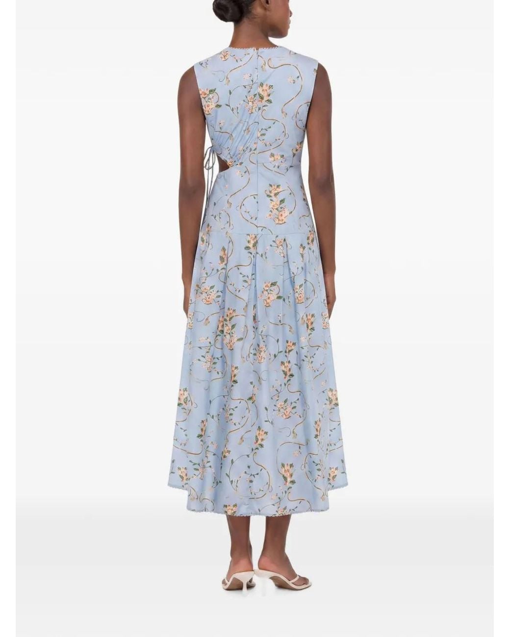 Agua Bendita Blue Otoño Navegante Midi Dress