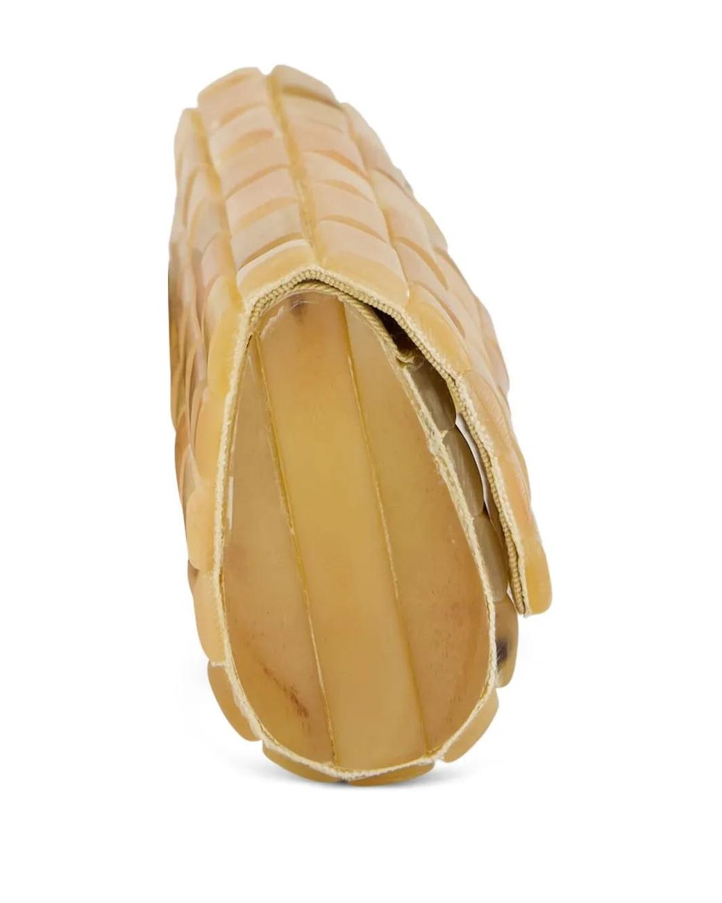 Glorinha Paranagua Natural Anouska Brick-Pattern Clutch Bag