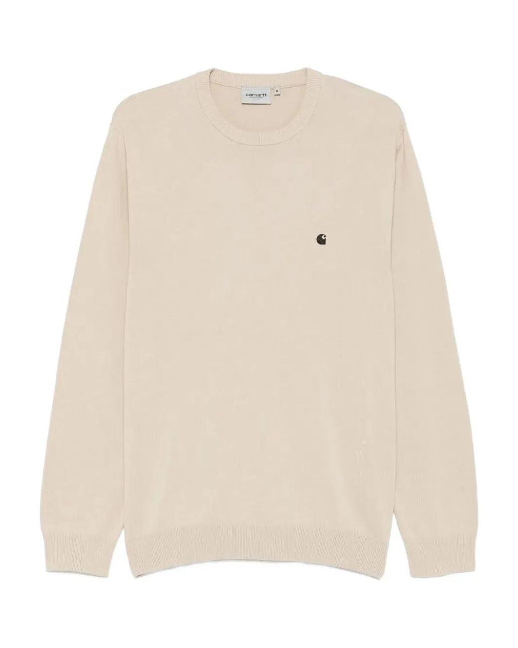 Carhartt Natural Madison Logo-Embroidered Cotton Sweater for men