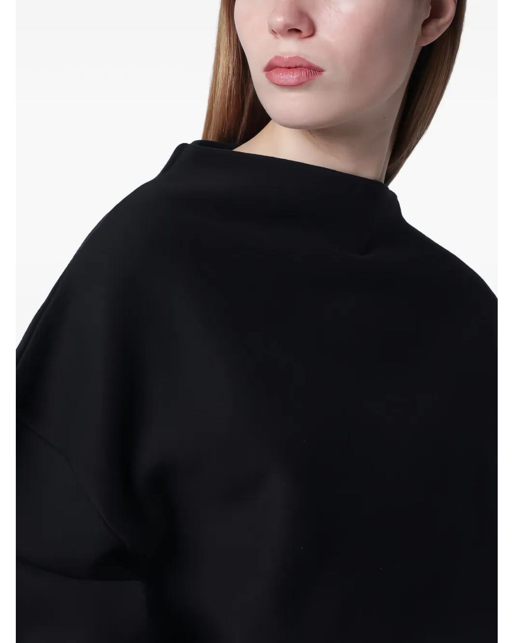 Sudadera drapeada 6397 de color Black