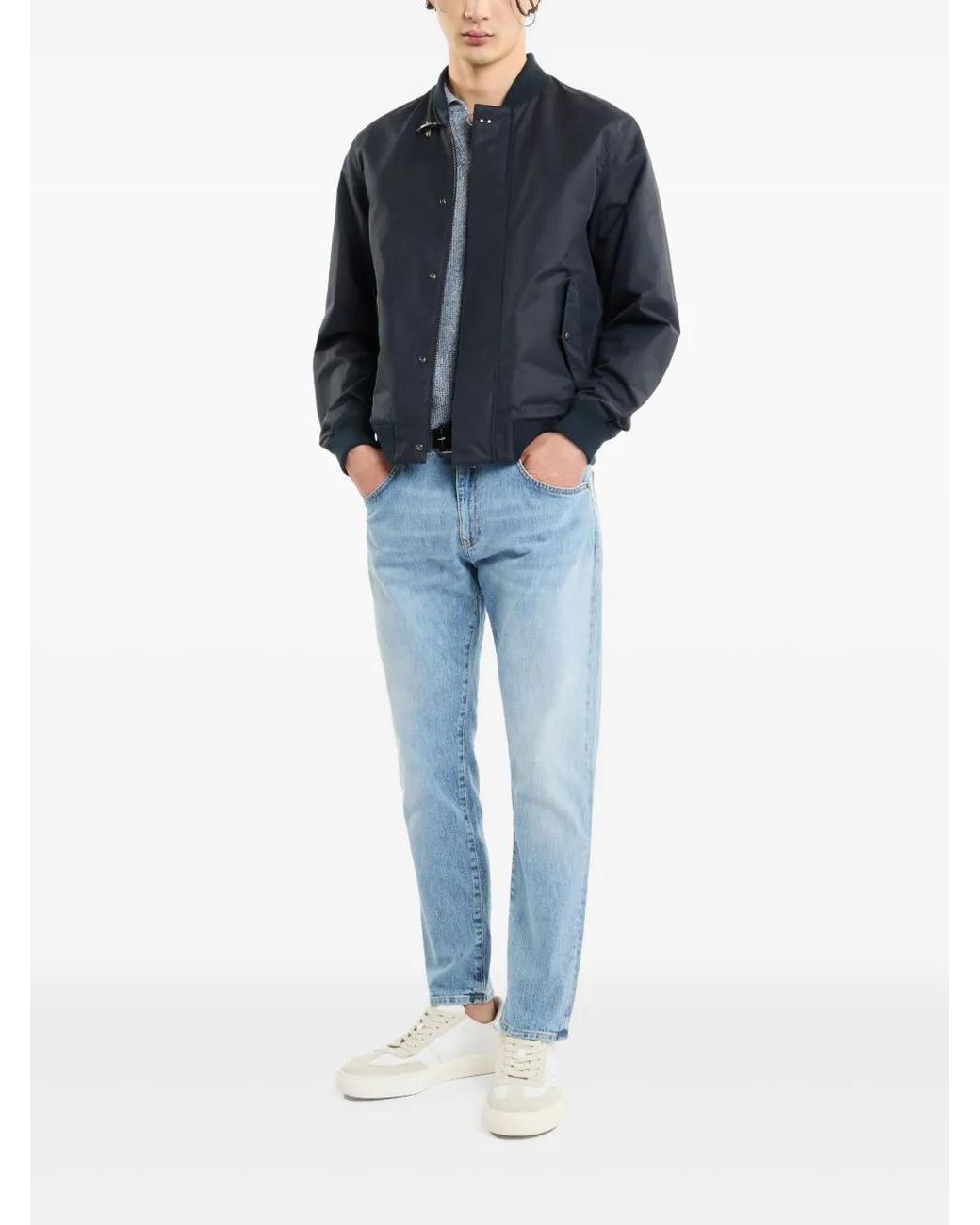 Fay Blue Bomber Jackets for men