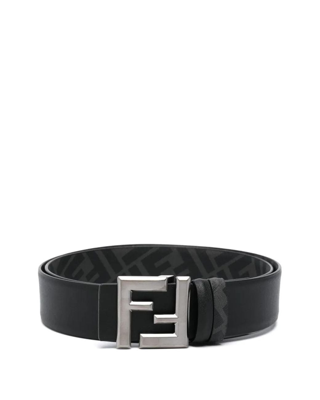 Fendi Gürtel Mit Quadratischer Ff-Schnalle in Black für Herren