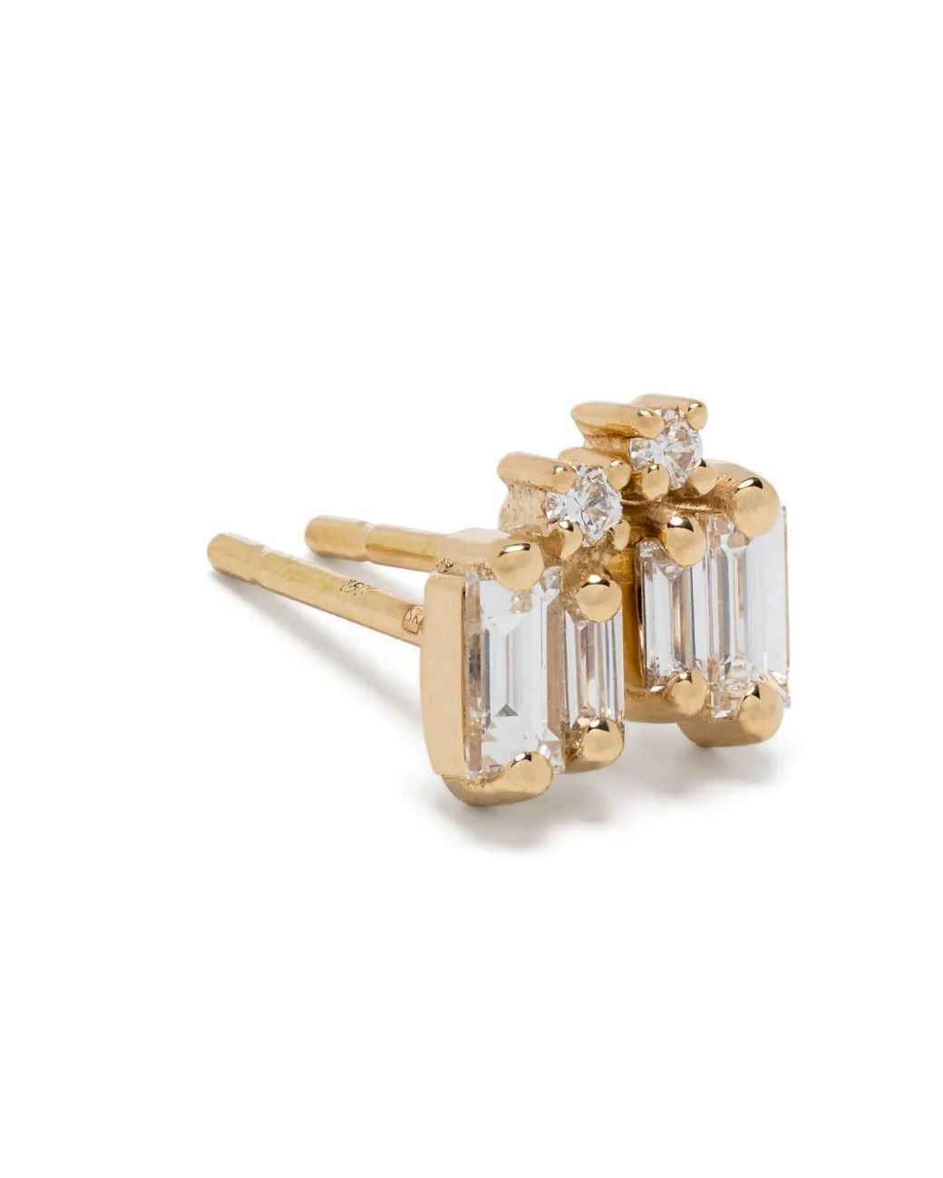 Suzanne Kalan White 18Kt Bold Burst Diamond Stud Earrings