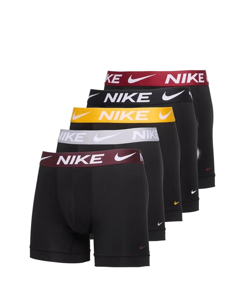 Nike Blue Logo-Waistband Boxer Briefs (Set Of Five) for men