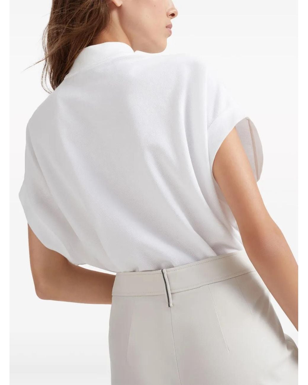 Brunello Cucinelli White Stylish Trousers