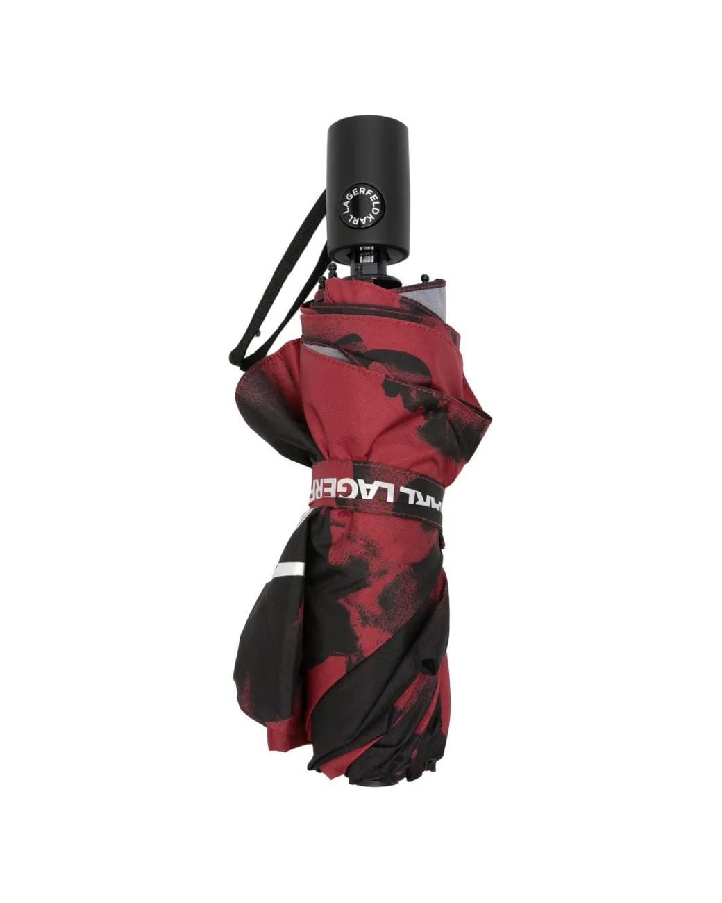 Karl Lagerfeld Red K Signature Flower Umbrella