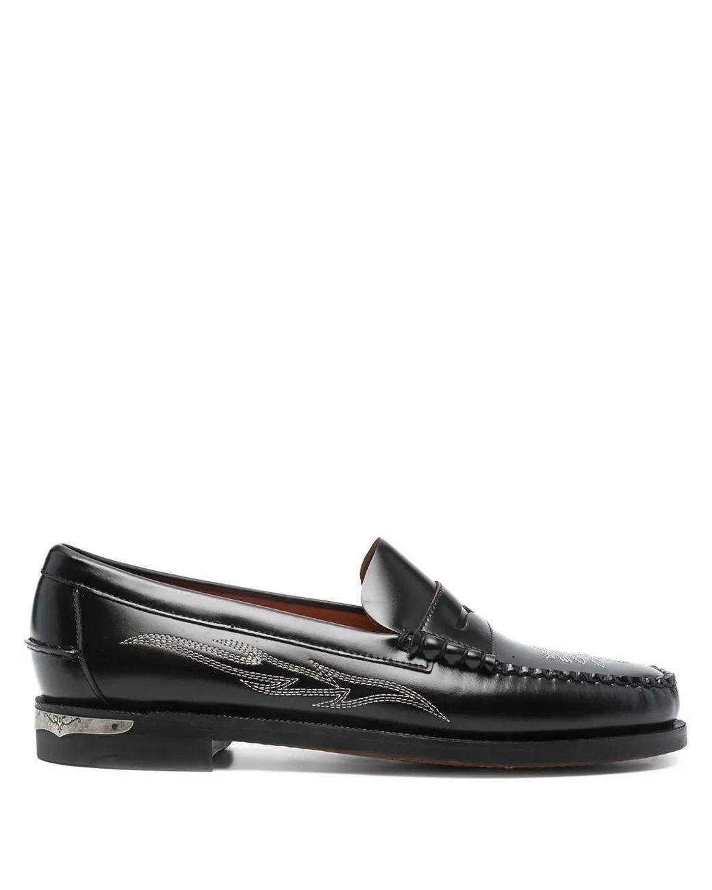 Sebago Black Penny Loafers for men