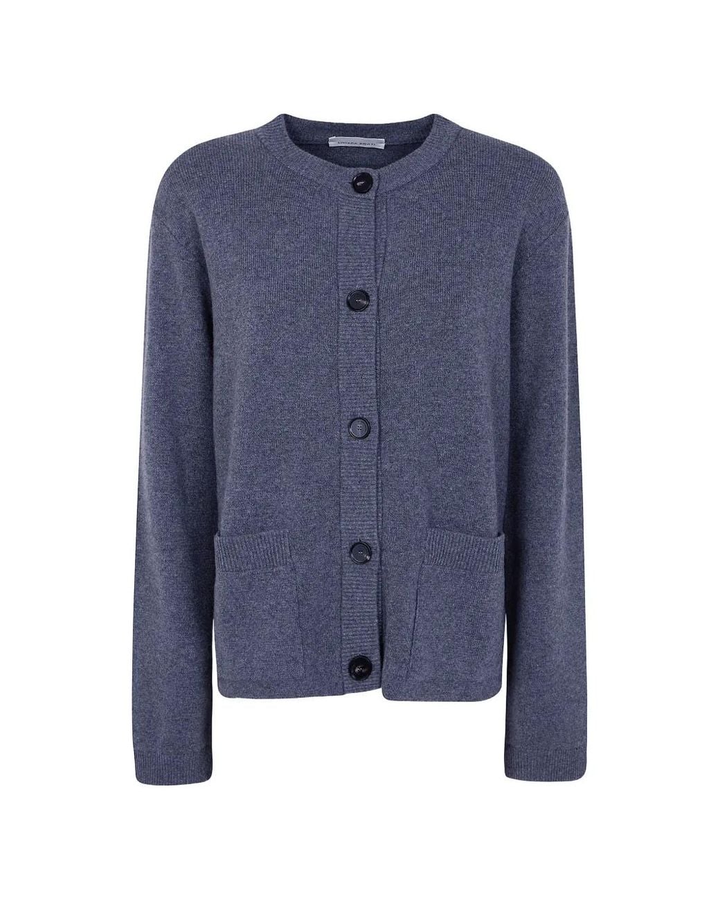 Liviana Conti Blue Button-Up Cardigan