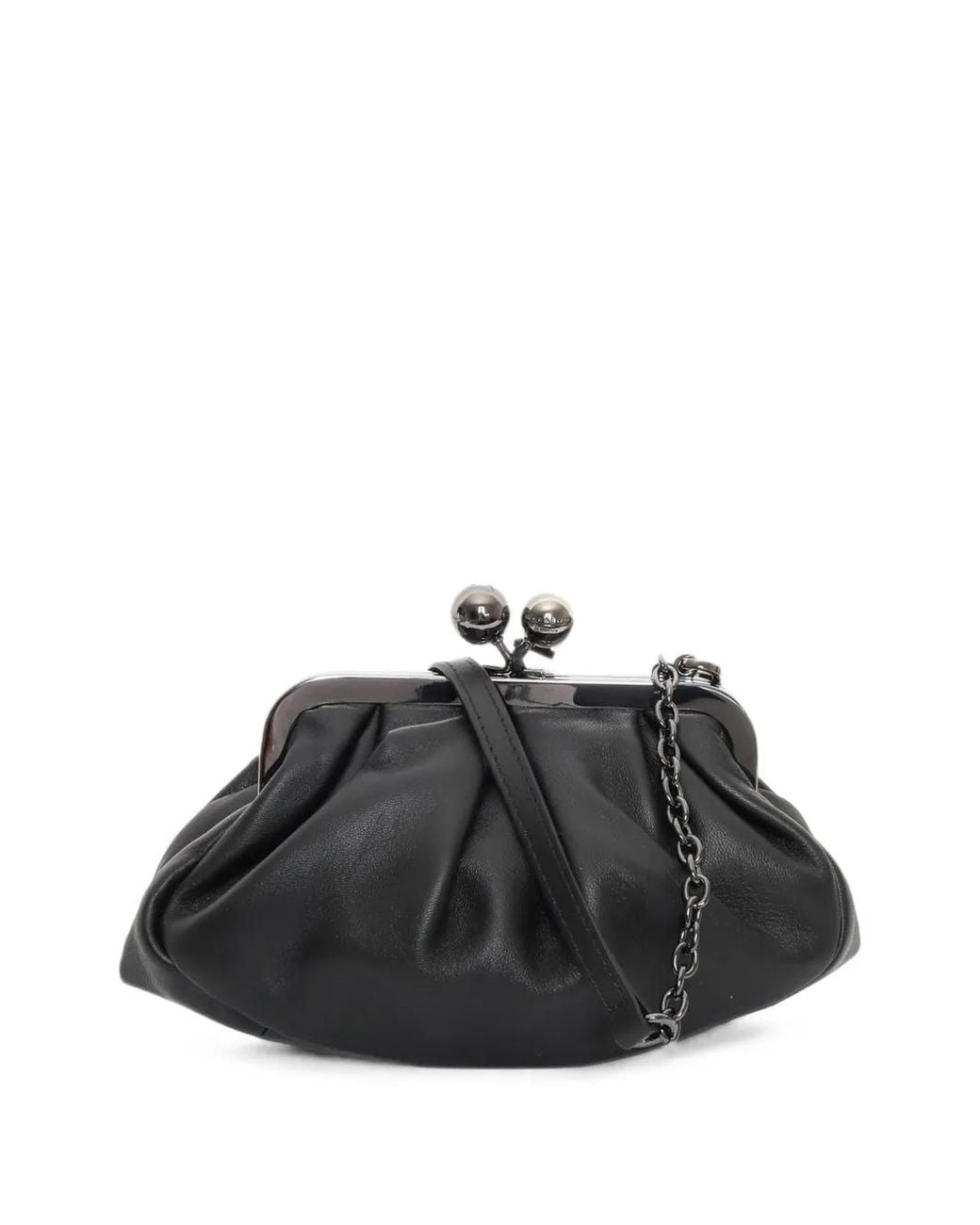 Weekend by Maxmara Black Prati Leather Clutch Bag