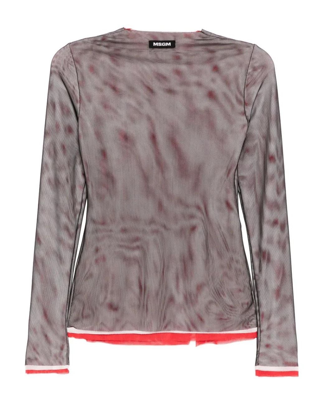 MSGM Brown Layered Top