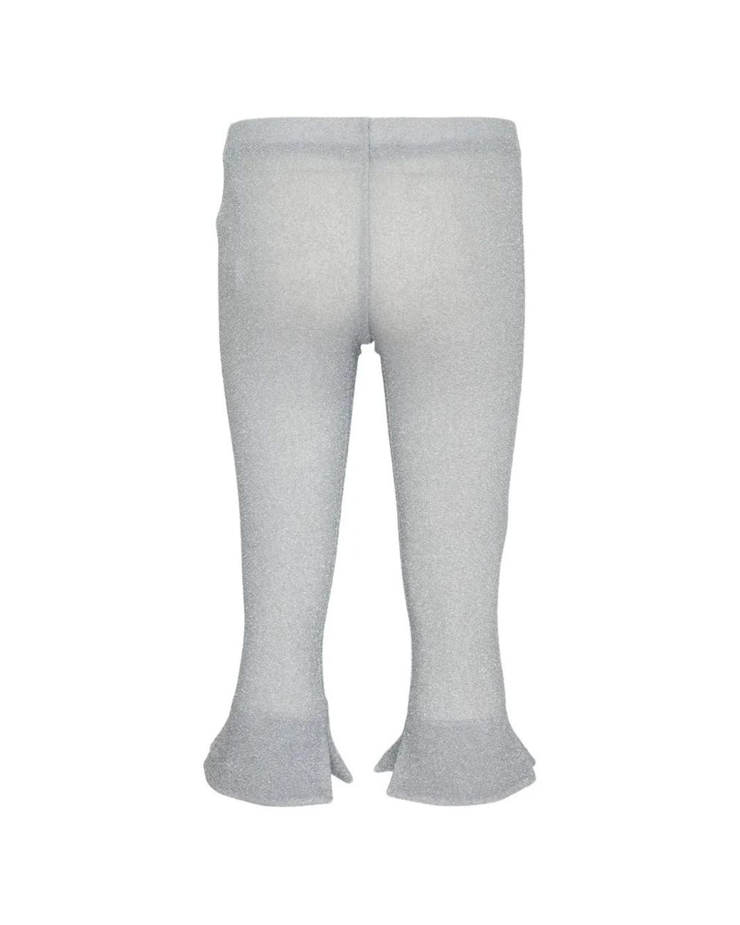 Pushbutton Gray Ruffled Trousers